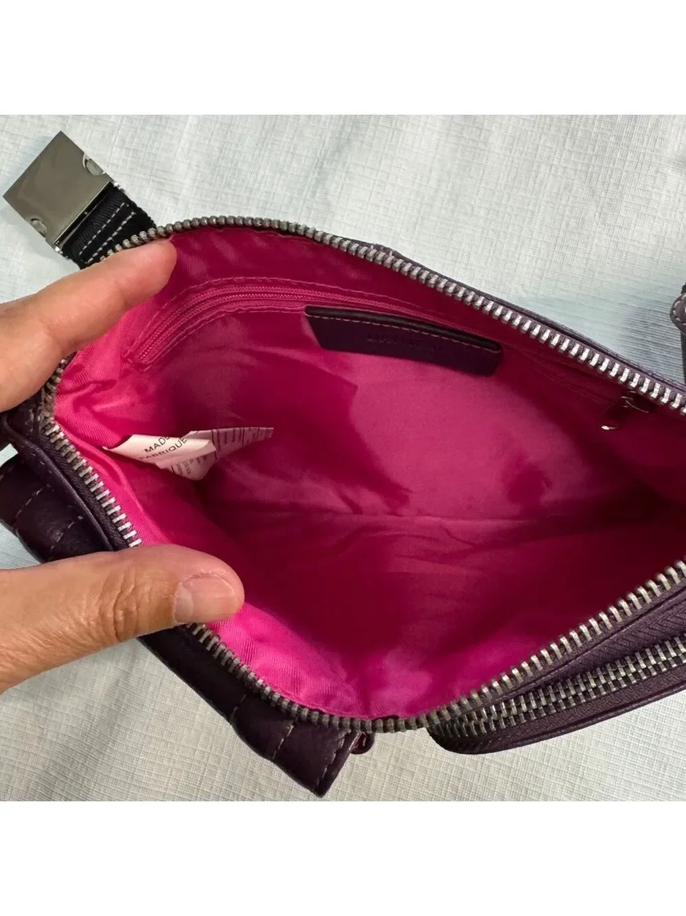 Danier Deep Purple Crossbody Belt Bag